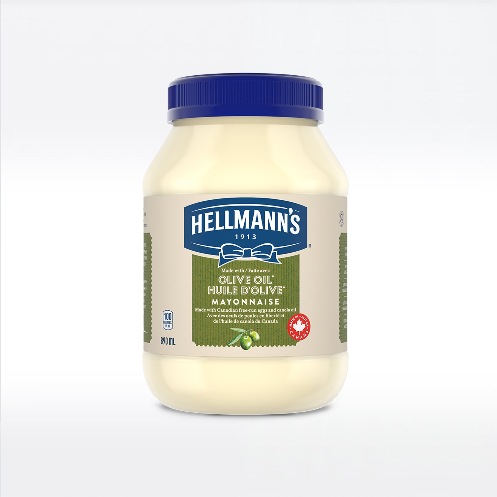 Hellmanns Olive Oil Mayonnaise 890ml
