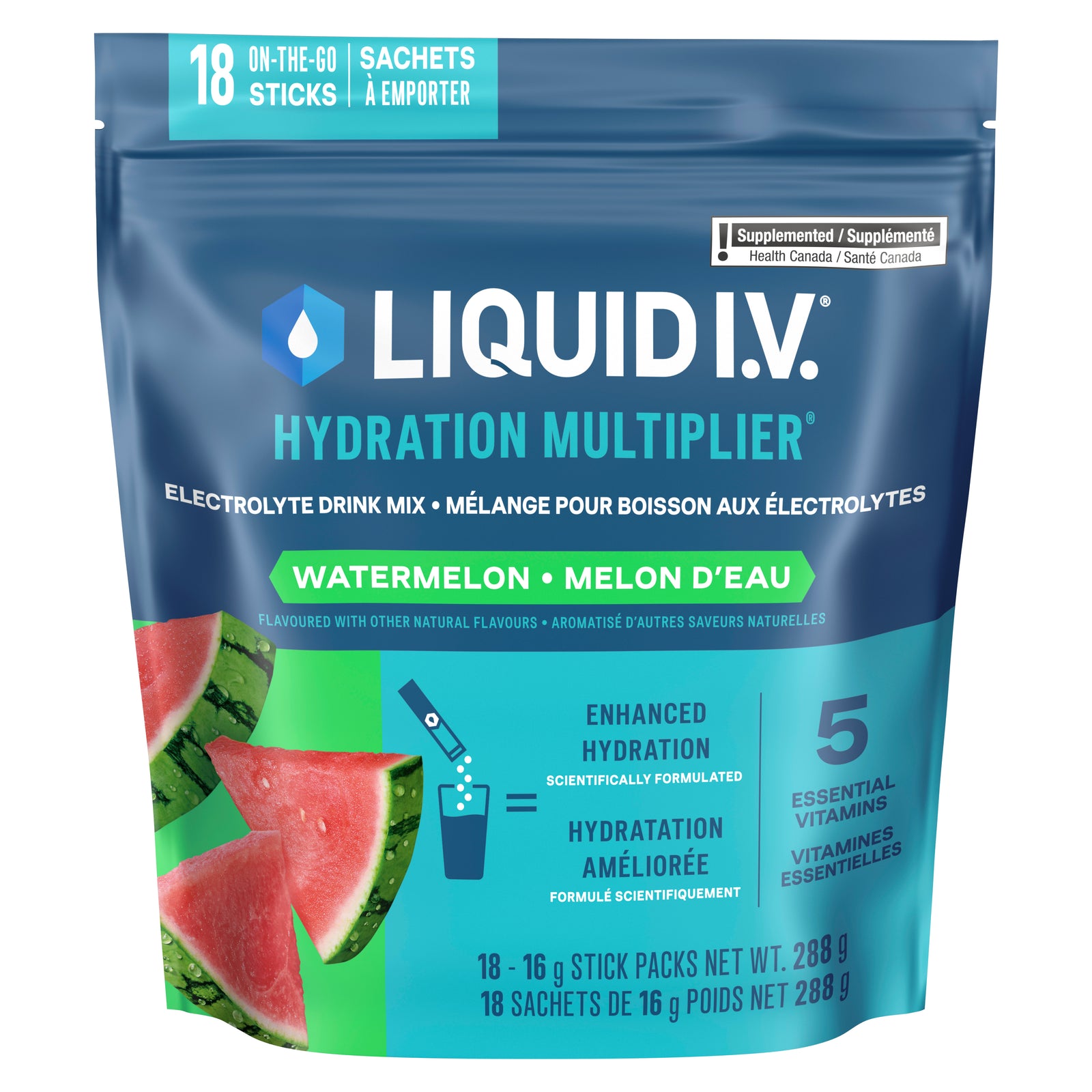 Liquid I.V.® Hydration Multiplier Watermelon Electrolyte Drink Mix 18ct