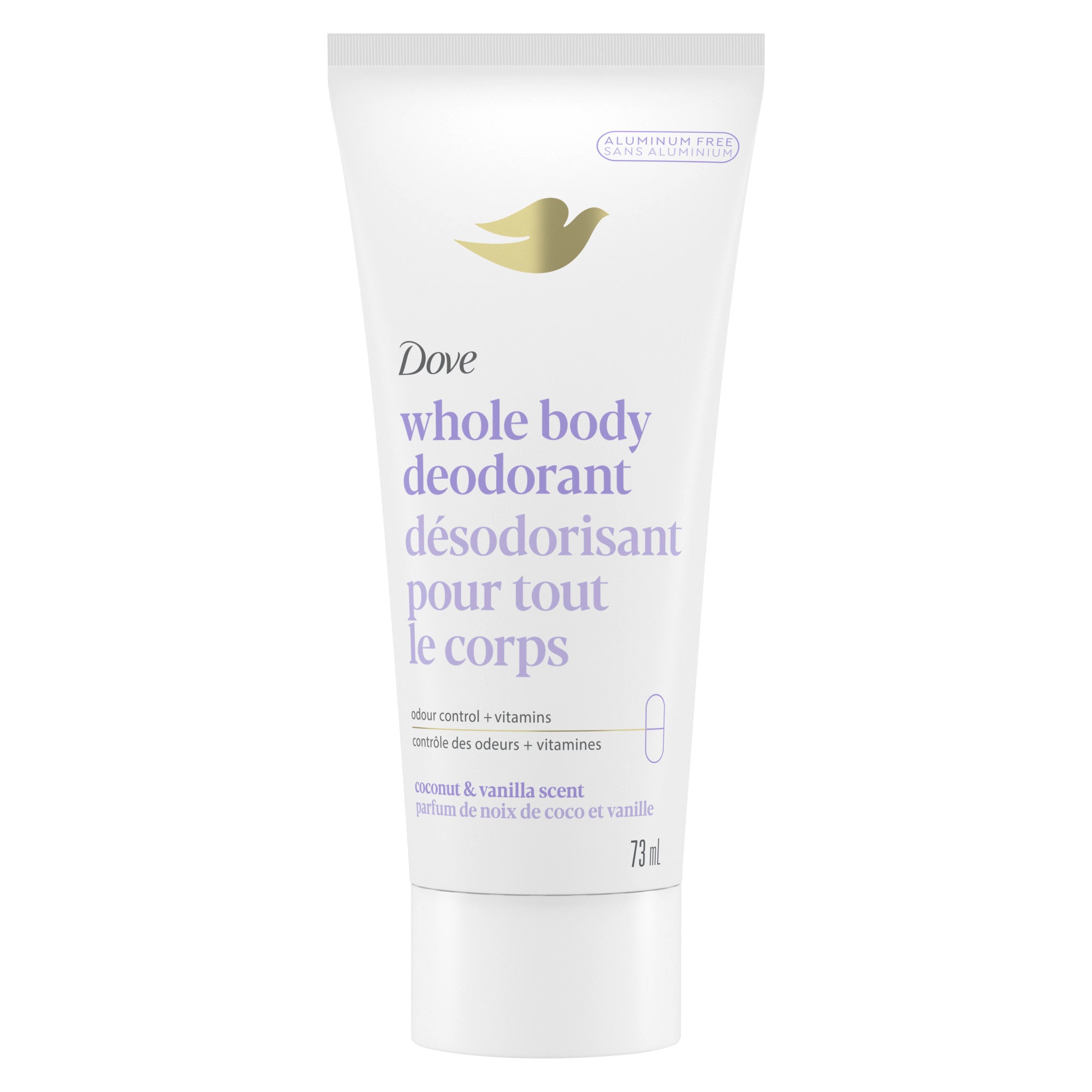 Dove Whole Body Coconut & Vanilla Scent Deodorant Cream for Women 73ml