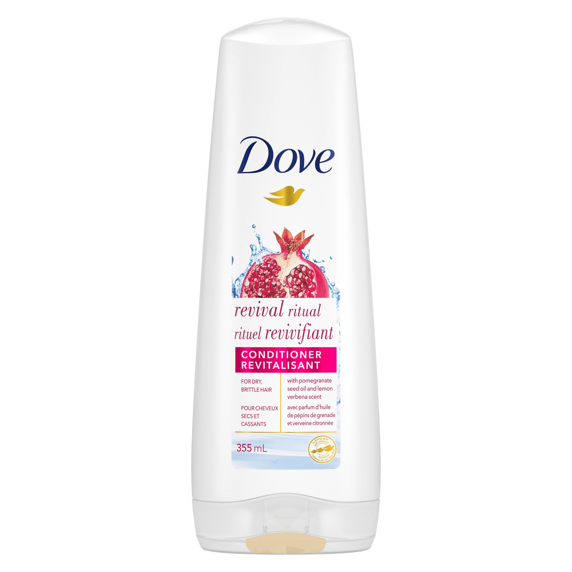 An image showing the frontside view of the Dove Revival Ritual Conditioner product packaging.