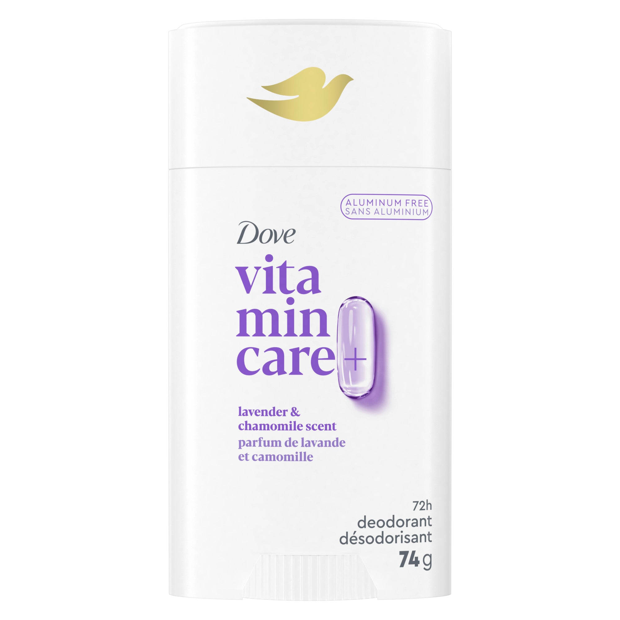 Dove Vitamin Care+ Lavender & Chamomile Scent Aluminum-Free Deodorant Stick 74g