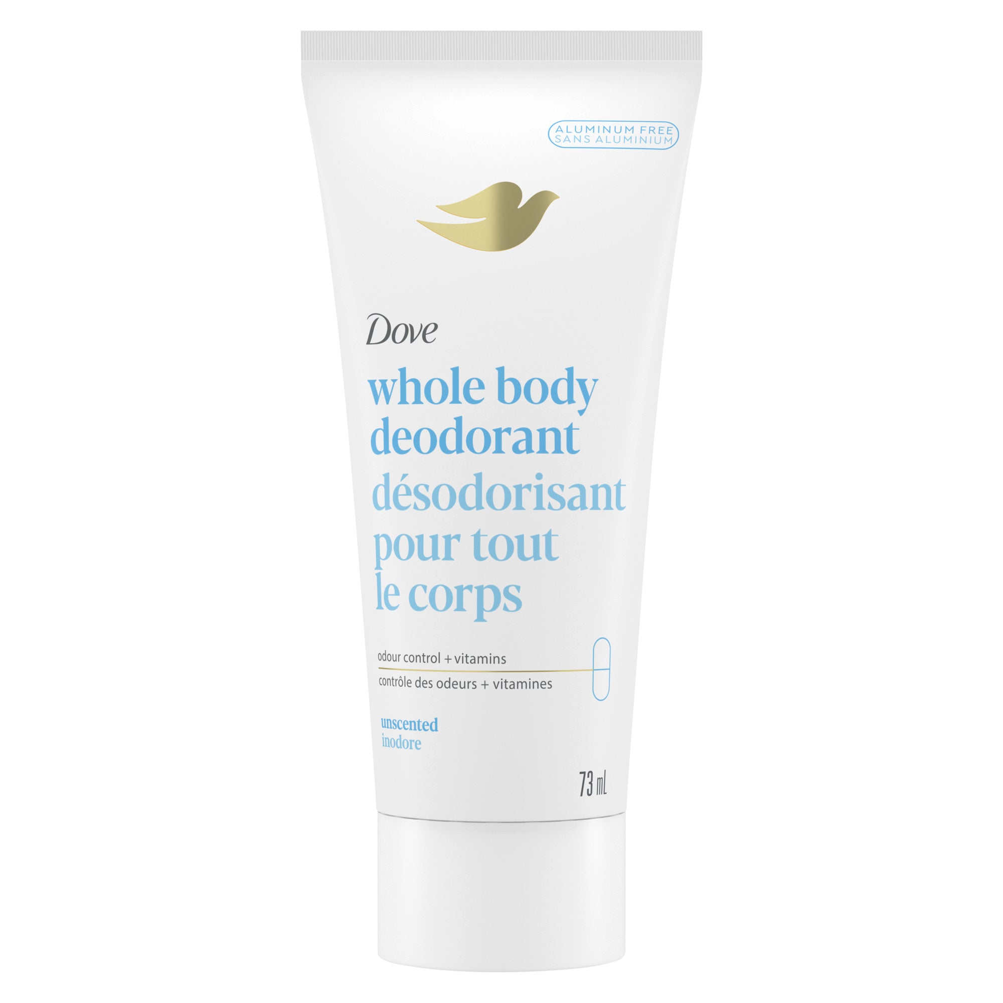 Dove Whole Body Unscented Deodorant Cream for Women 73ml