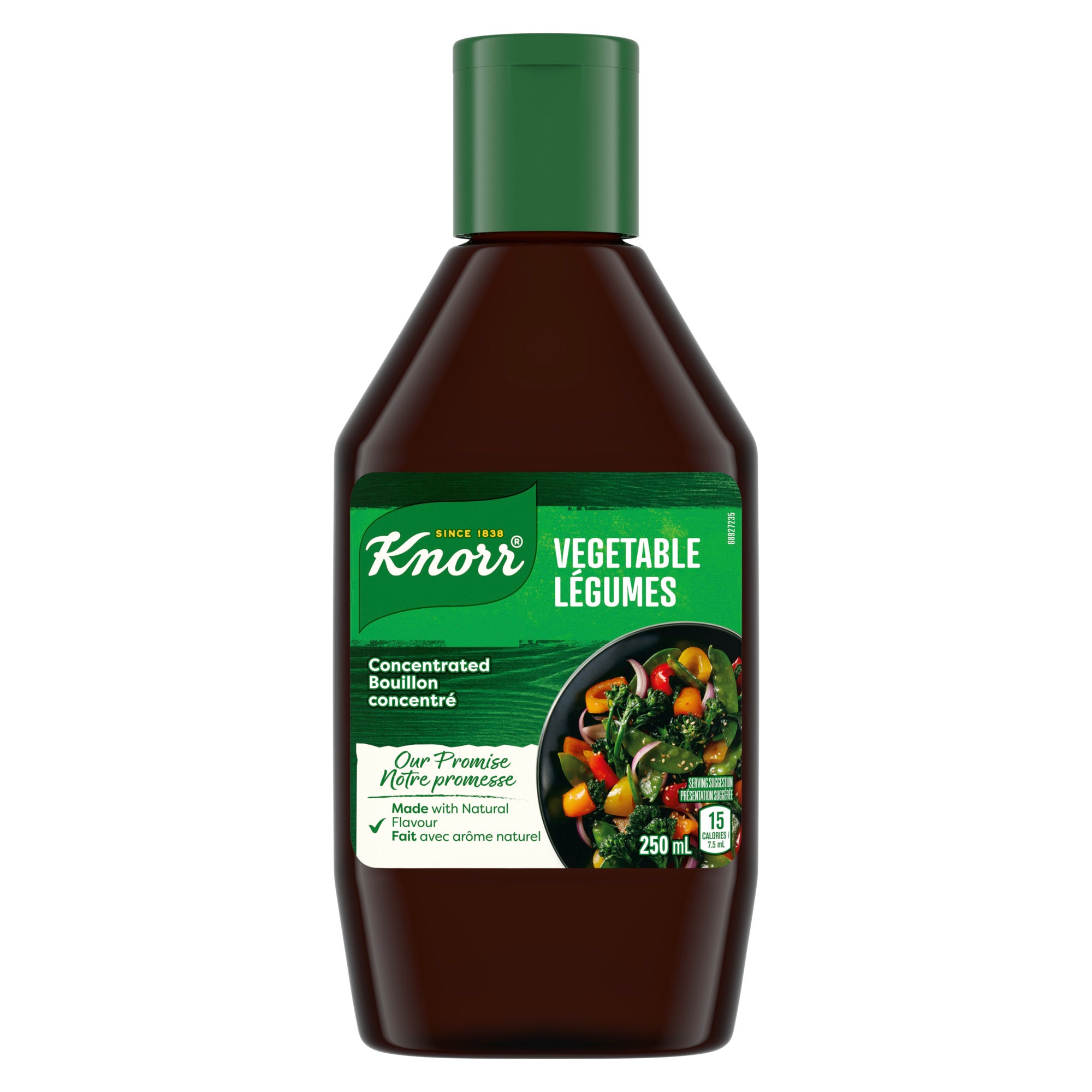 An image showing the frontside view of the Knorr® Concentrated Vegetable Bouillon product packaging.