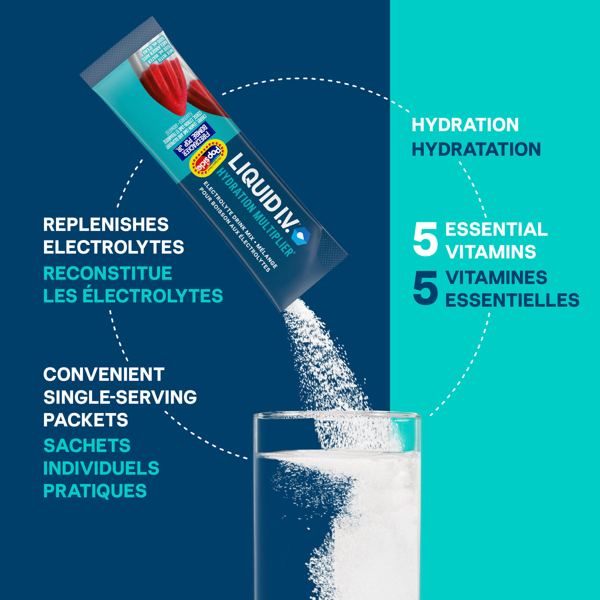 Liquid I.V.® Hydration Multiplier Popsicle Firecracker Electrolyte Drink Mix 18ct