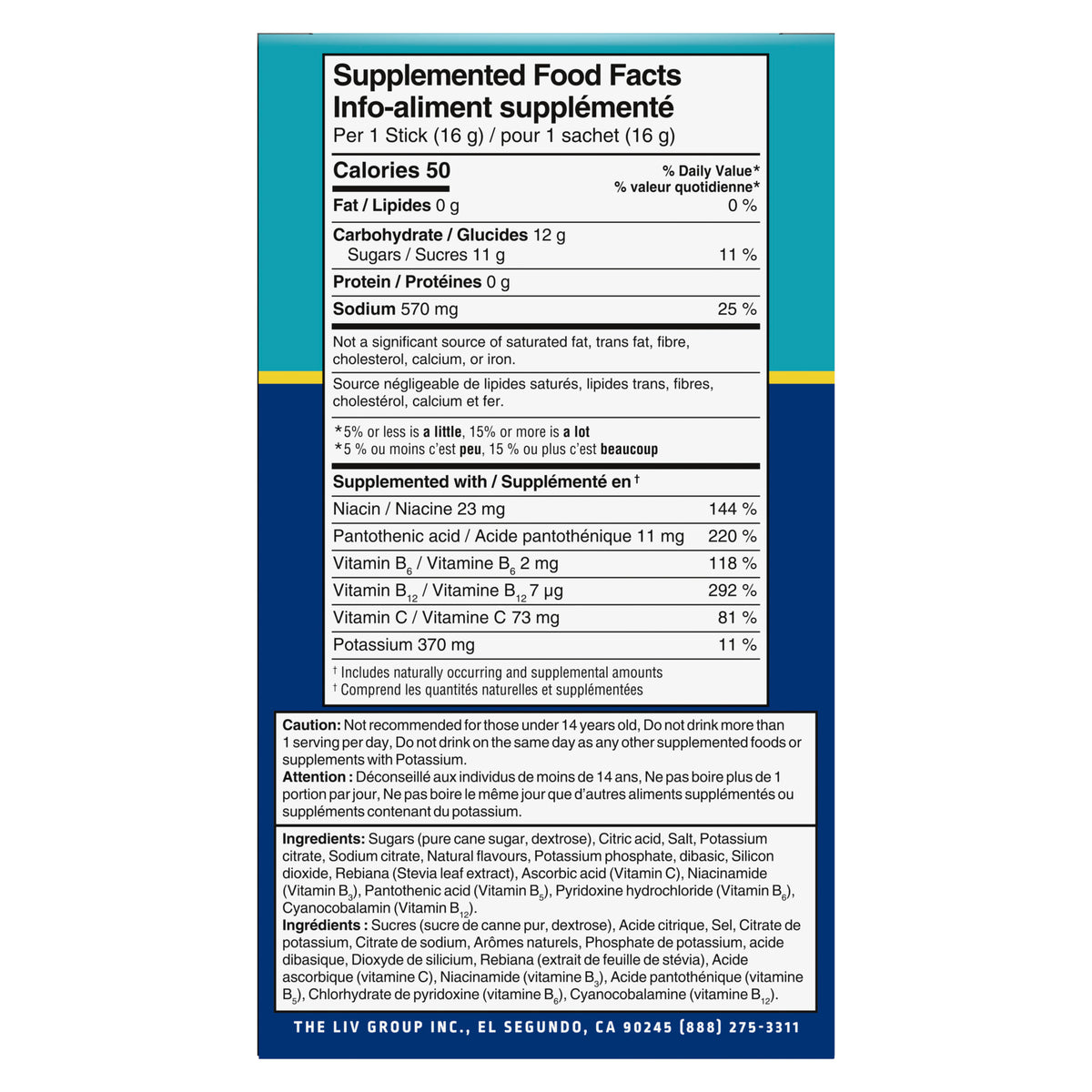 Liquid I.V. Hydration Multiplier Lemon Lime 6 Count