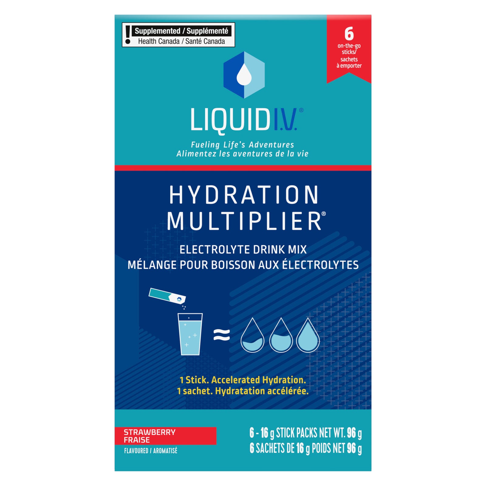 Liquid I.V. Hydration Multiplier Strawberry 6 Count