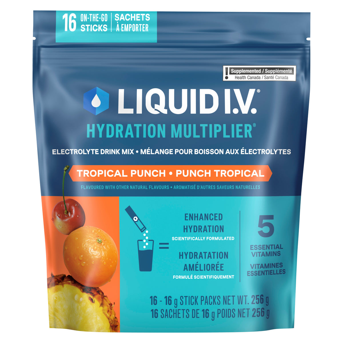 Liquid I.V. Hydration Multiplier Tropical Punch 16 Count