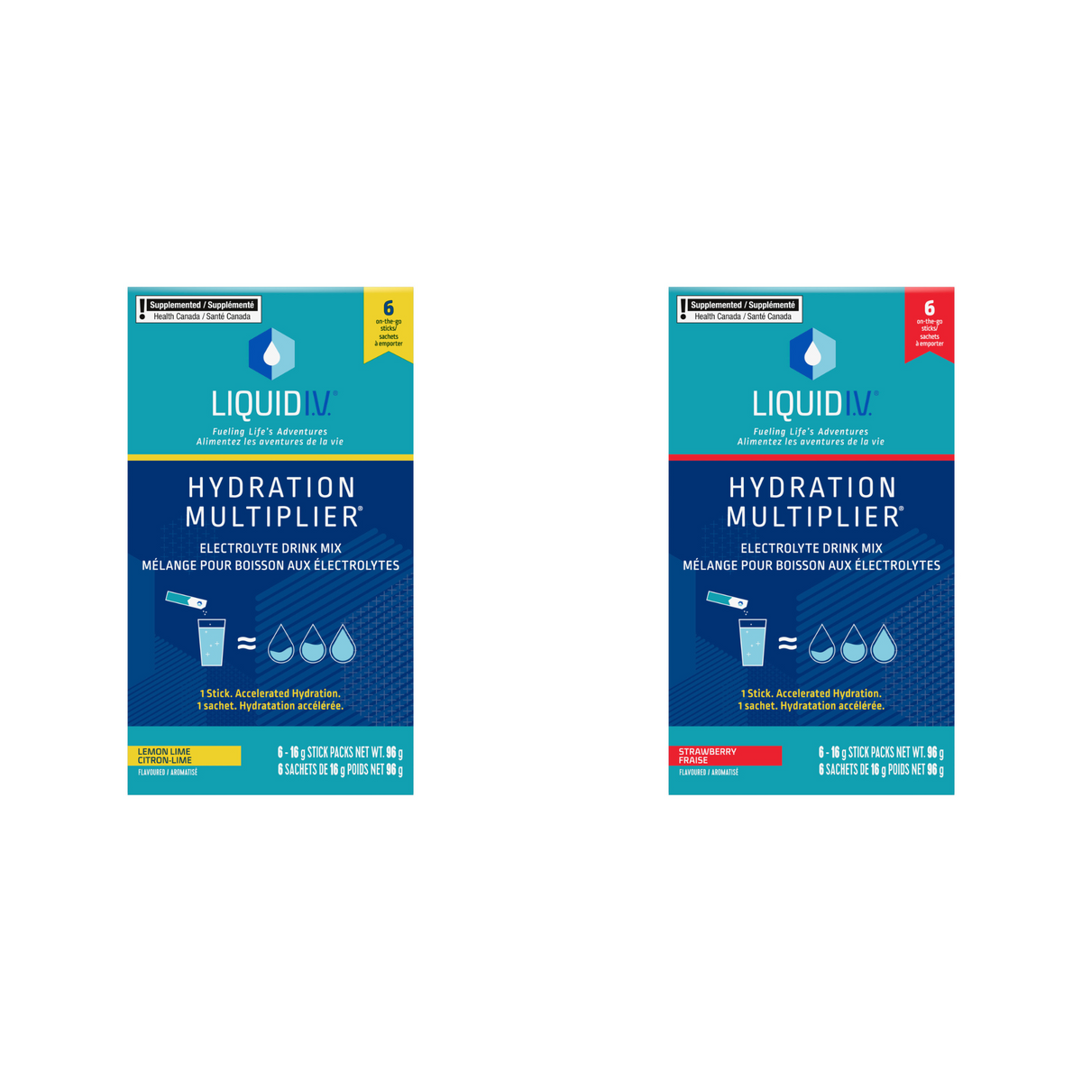 Liquid I.V. Travel Buddy Pack (Lemon Lime &amp; Strawberry)