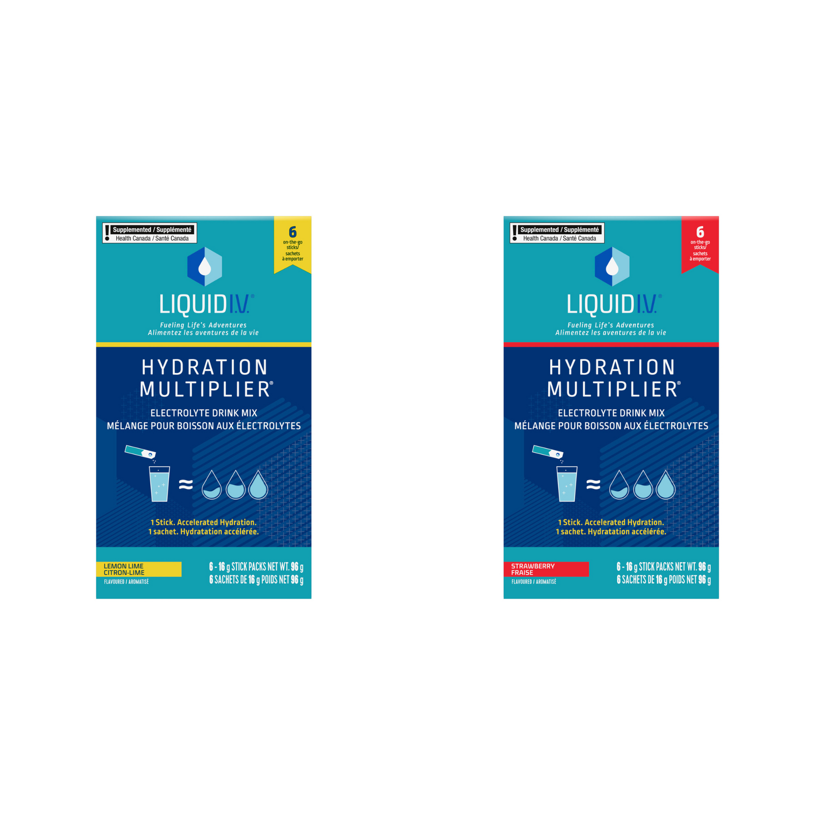 Liquid I.V. Travel Buddy Pack (Lemon Lime & Strawberry)