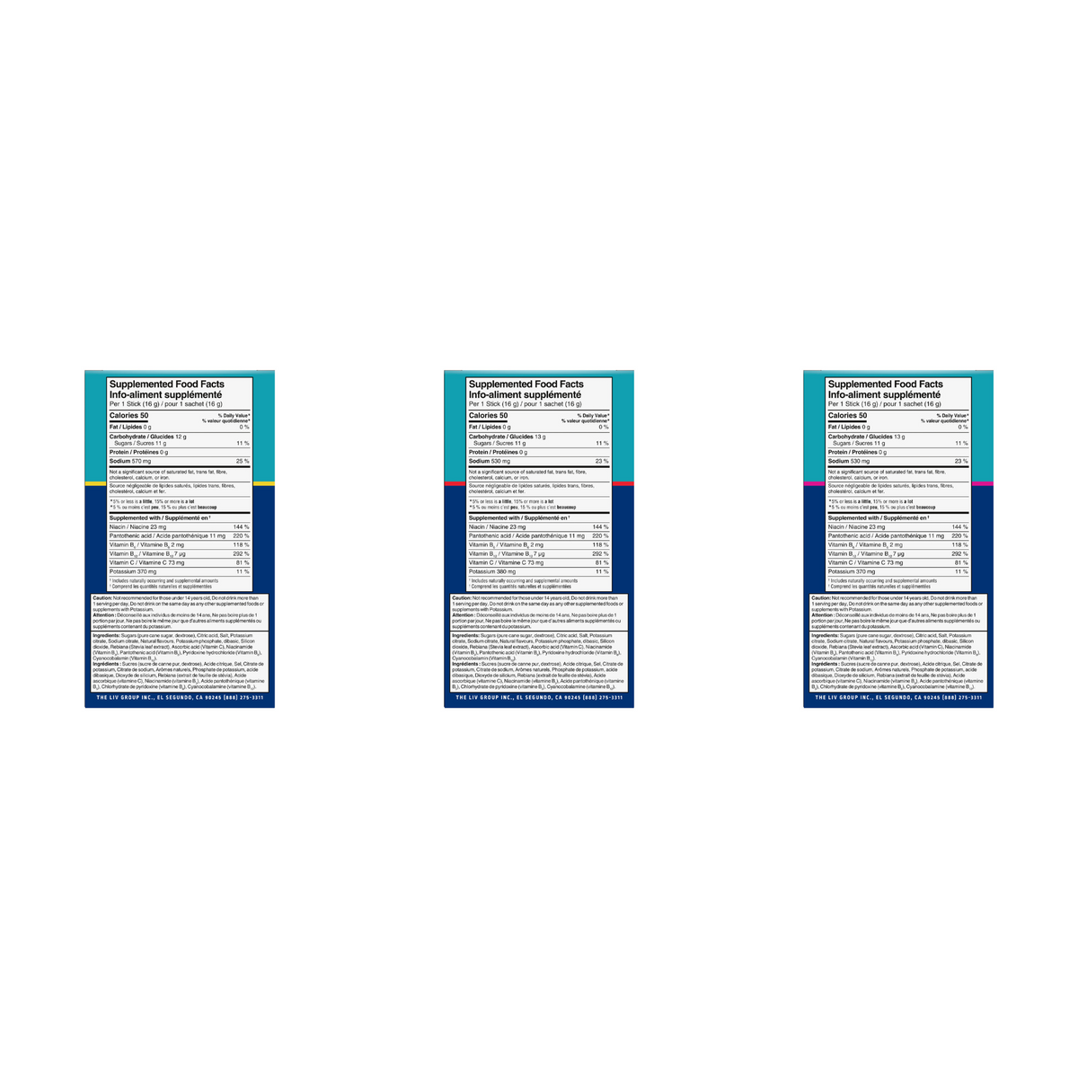 Liquid I.V. Variety Pack (Lemon Lime, Strawberry &amp; Passion Fruit)