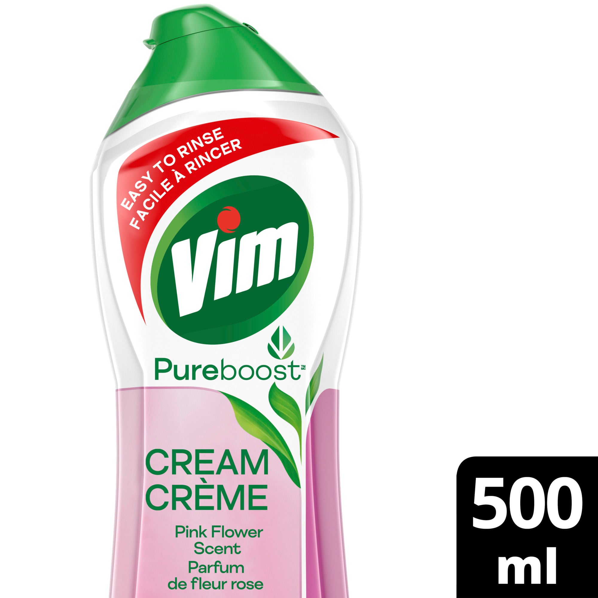 Vim PureBoost™ Multi-Purpose Cream Pink Flower Scent Cleaner 500ml - The U  Shop