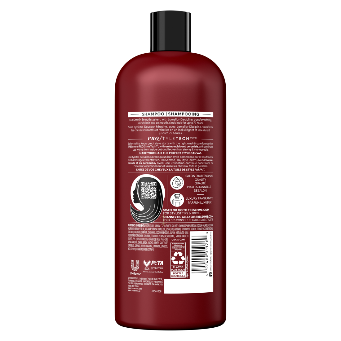 TRESemmé Shampooing Kératine Lisse 828ml