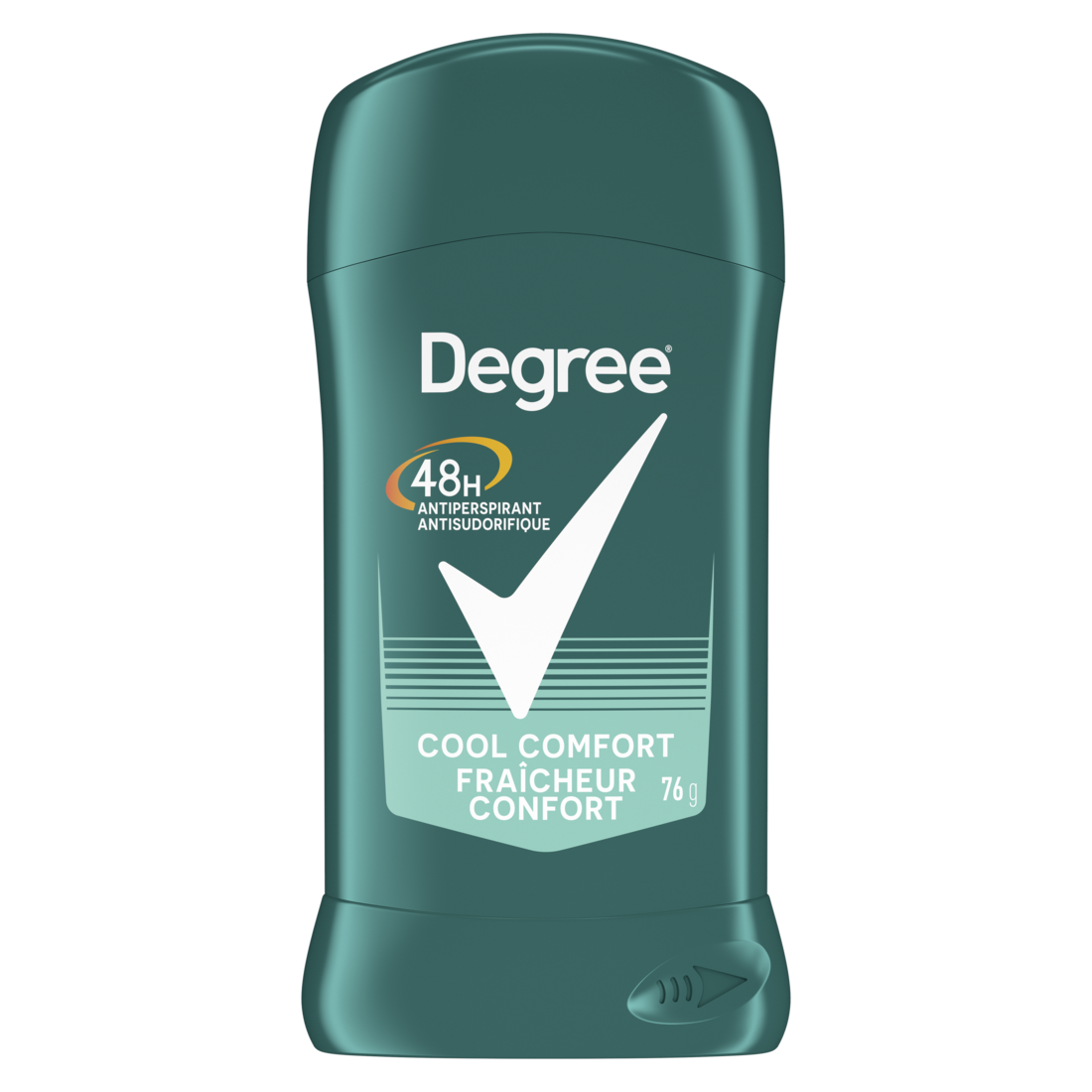 Degree Men Antisudorifique Déodorant Stick pour 48h Protection contre la transpiration et les odeurs Cool Comfort 76 g