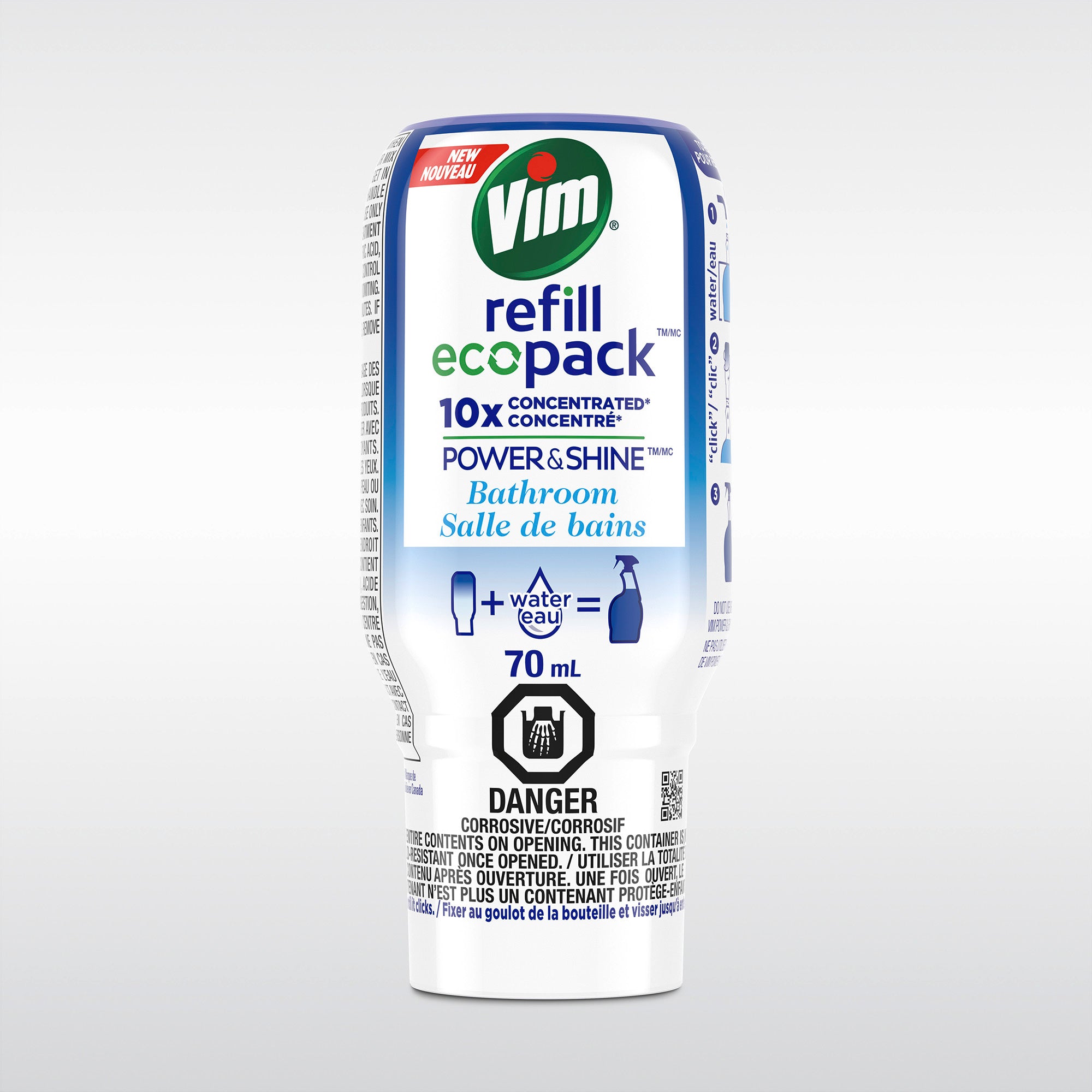 Vim Power & Shine Bathroom Refill Ecopack 70ml