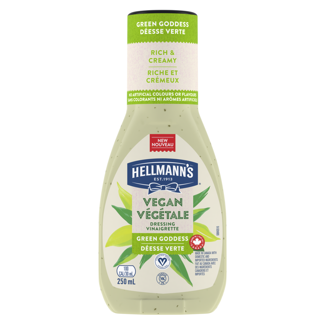 Hellmann's Vegan Green Goddess Salad Dressing 250mL