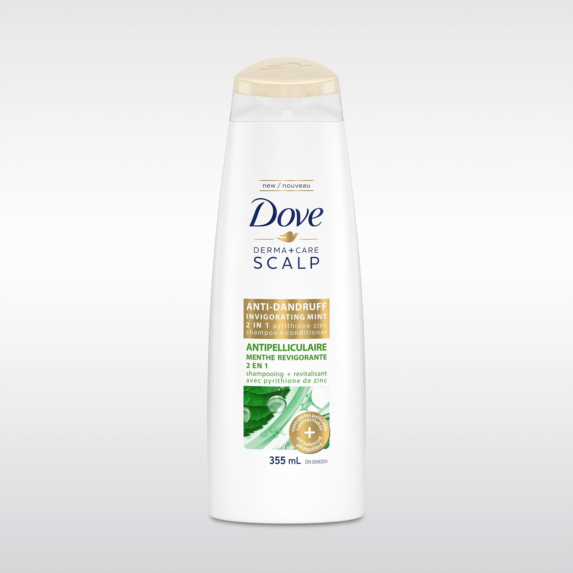 Dove Derma+Care Scalp 2 in 1 Shampoo + Conditioner