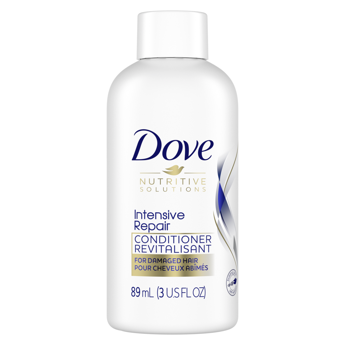 Displaying the front view of the Dove Intensive Repair Conditioner 89mL