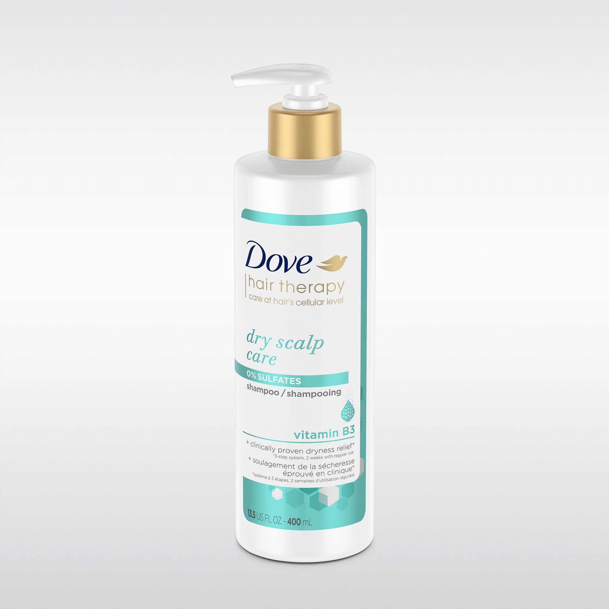Dove Hair Therapy Shampooing pour cuir chevelu sec 400 ml