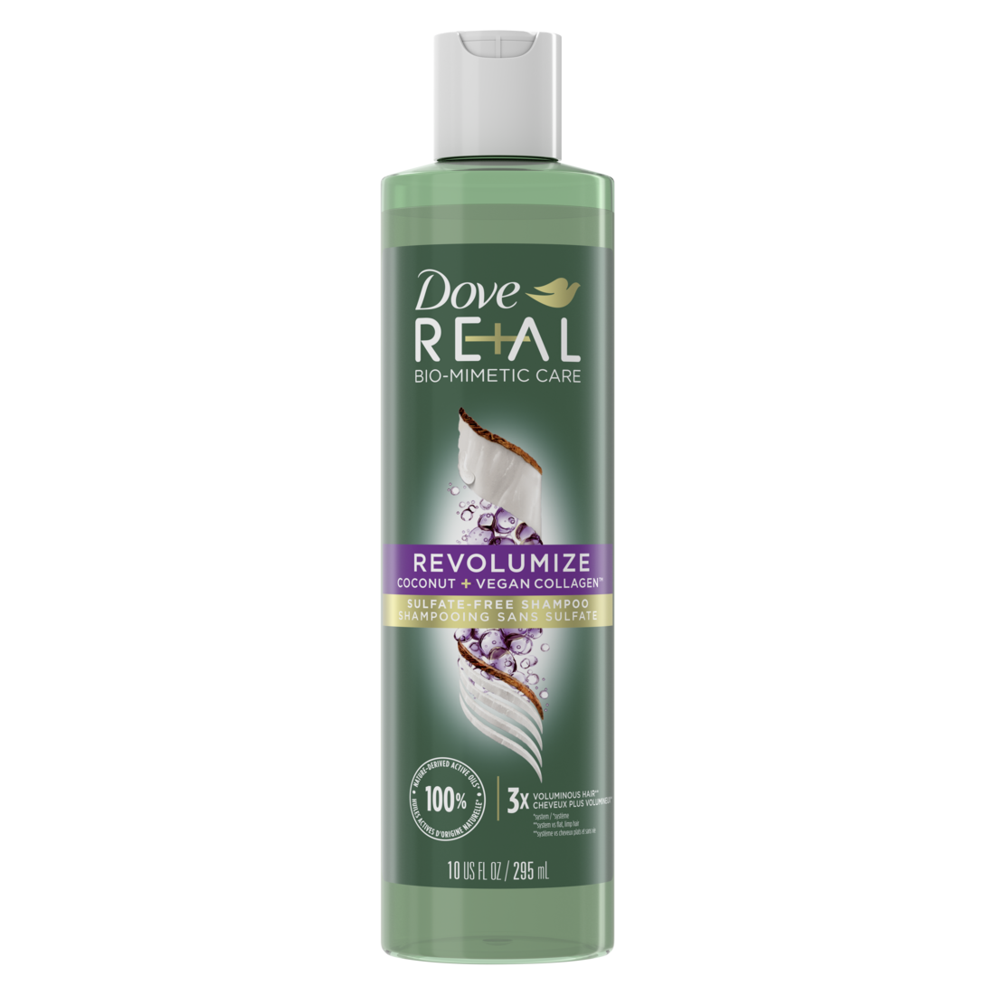 Dove RE+AL Bio-Mimetic Care Revolumize Shampoo 295ml