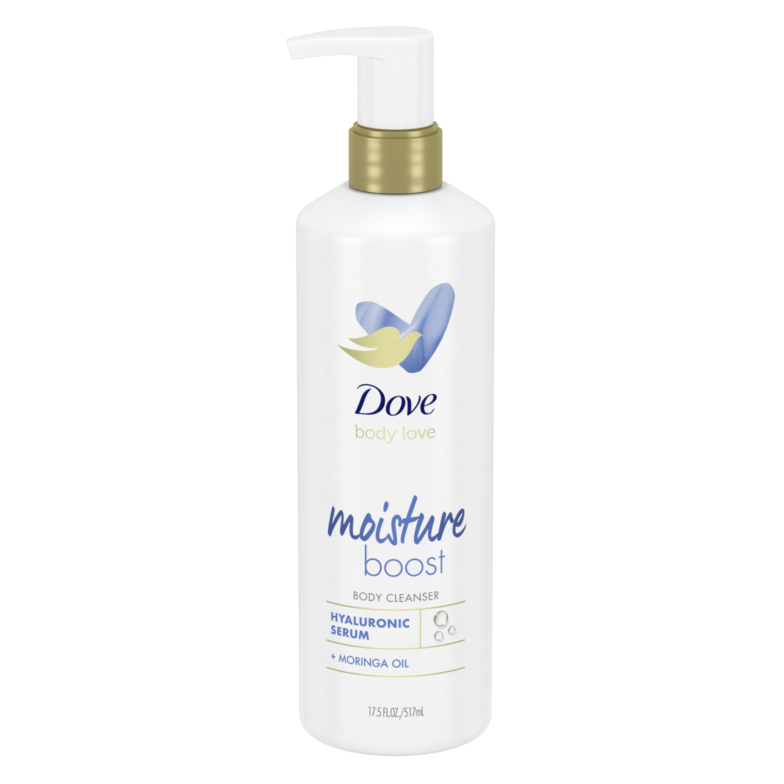 Dove Body Love Moisture Boost Hyaluronic Serum Body Wash 517ml