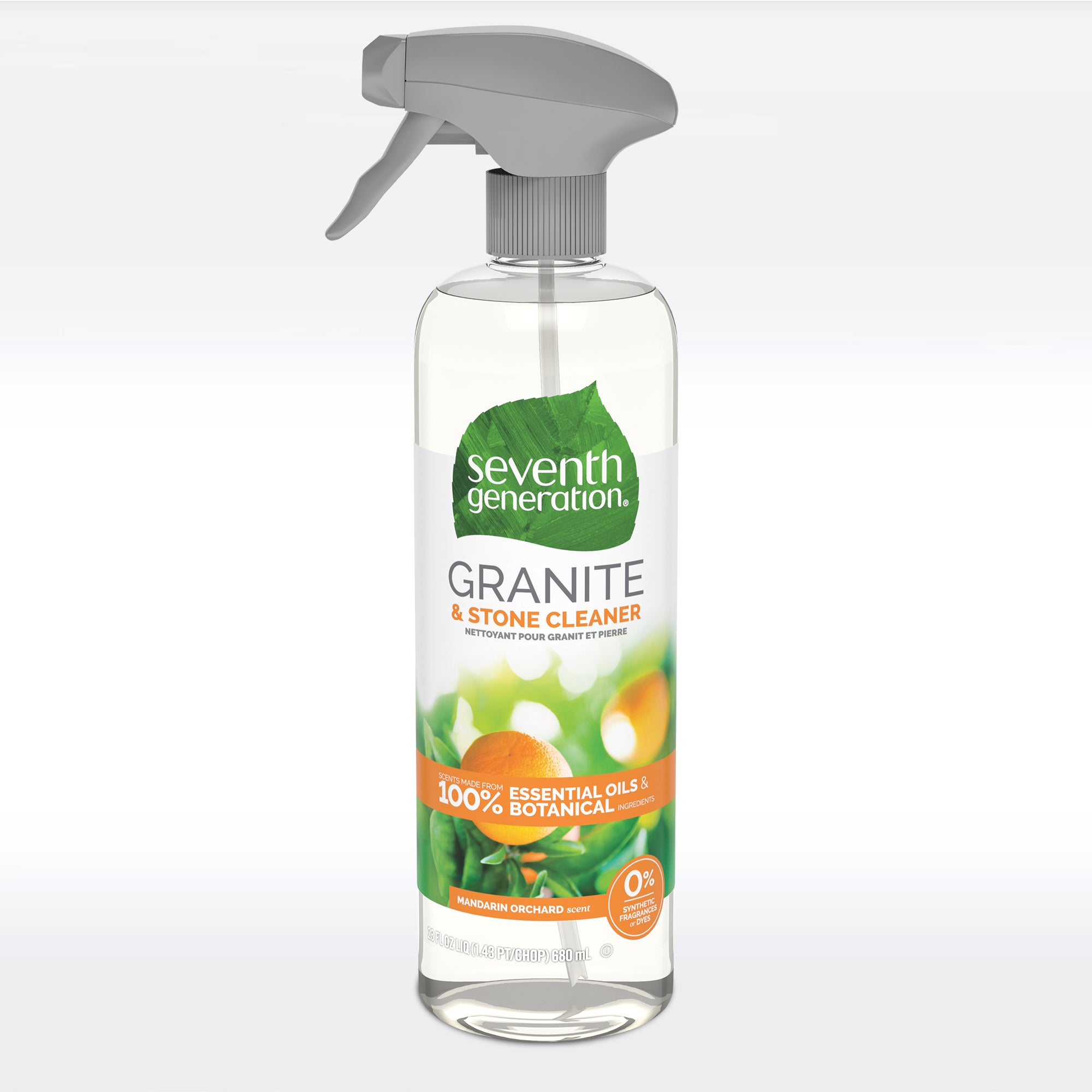 Nettoyant pour granit au parfum de verger de mandarine de septième génération 680 ml