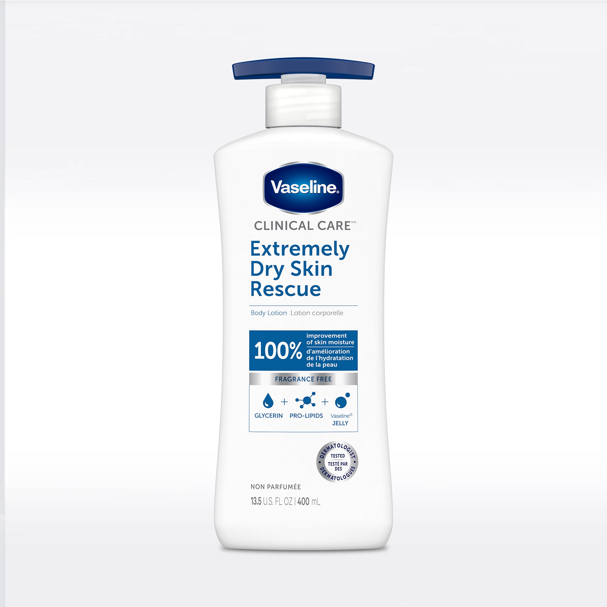 Vaseline Clinical Care Lotion de sauvetage pour peau extrêmement sèche 400 ml
