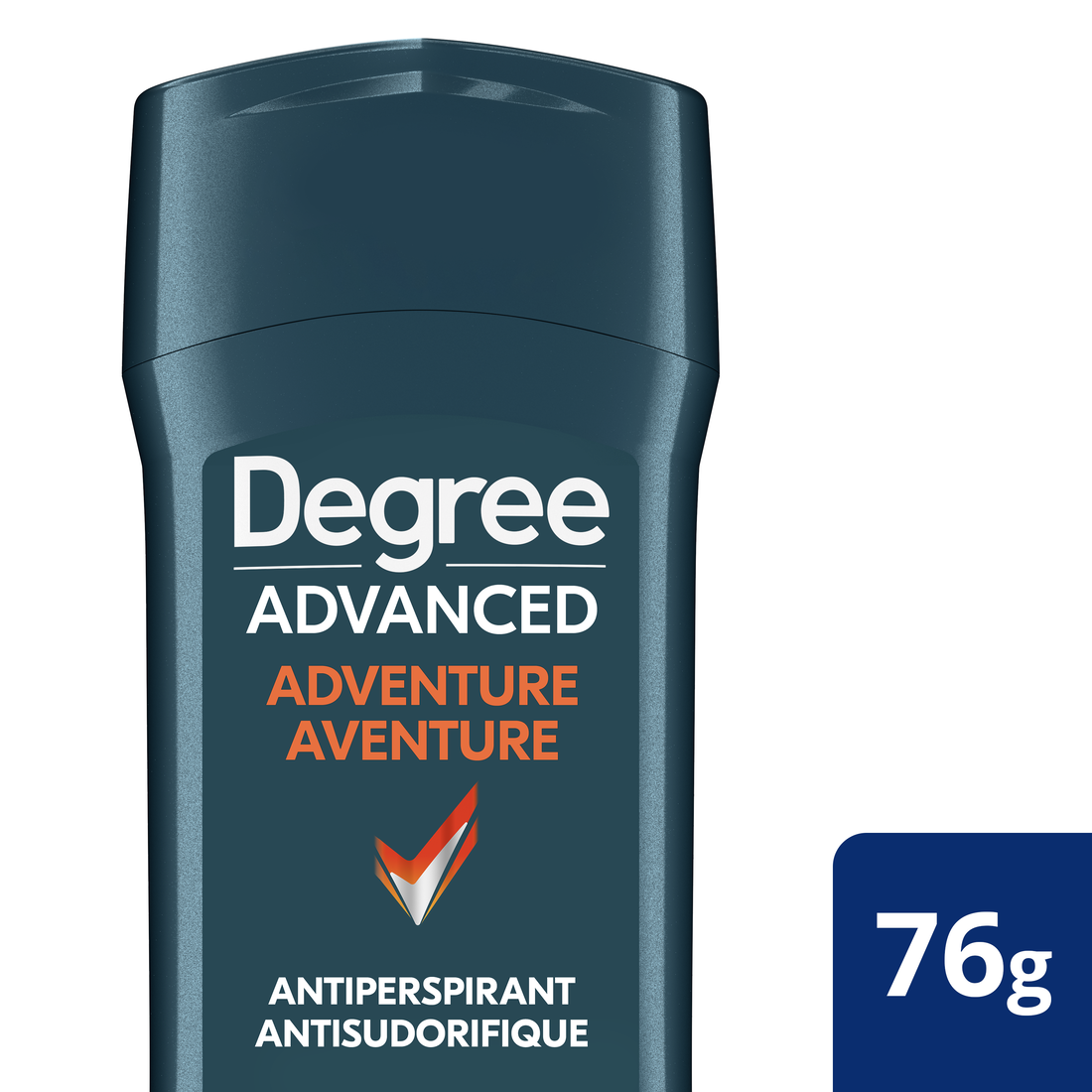 Degree Men Advanced Antisudorifique Déodorant Stick pour 72H de Protection contre la Sueur et les Odeurs Adventure avec Technologie MotionSense® 76 g