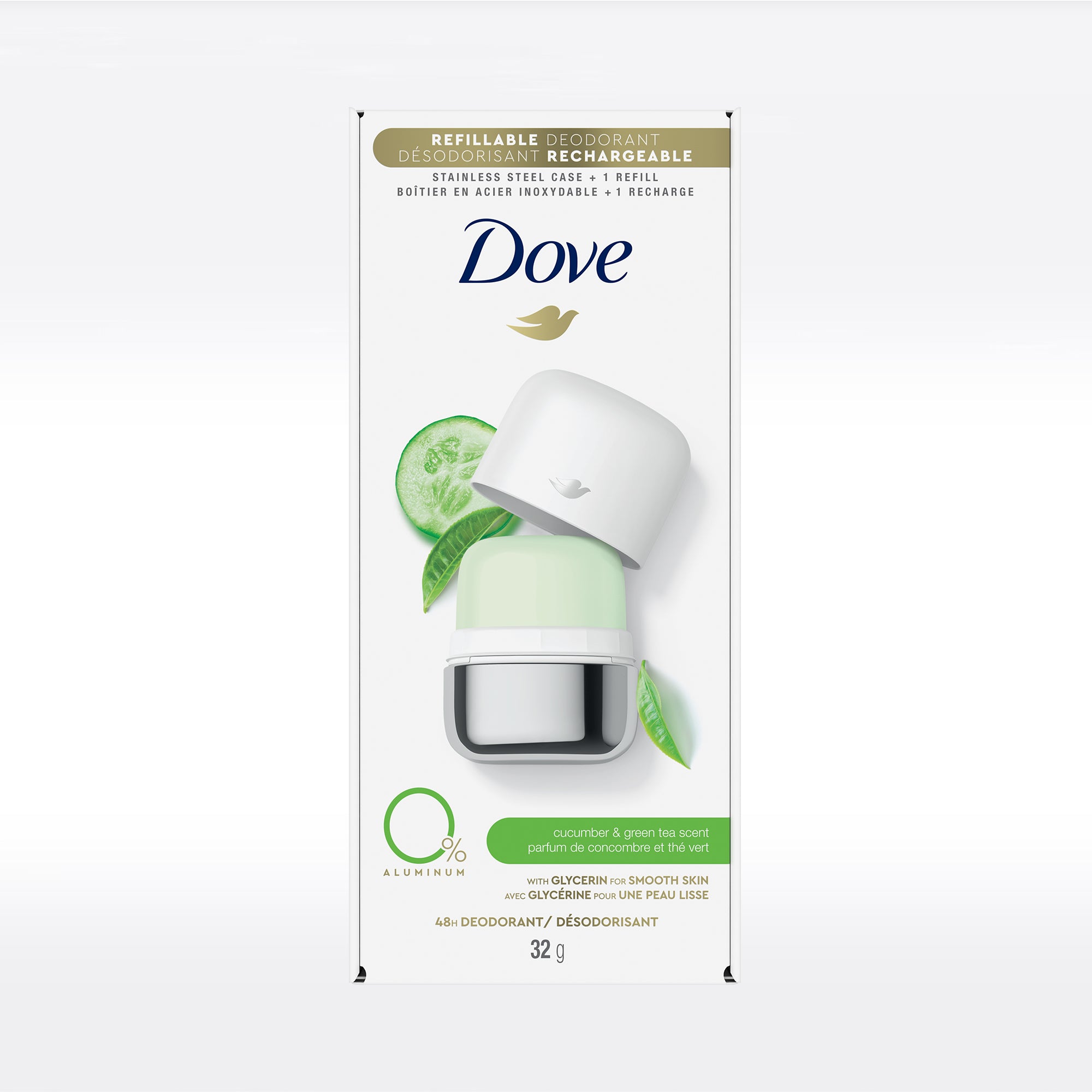 Kit de démarrage Dove concombre et thé vert 