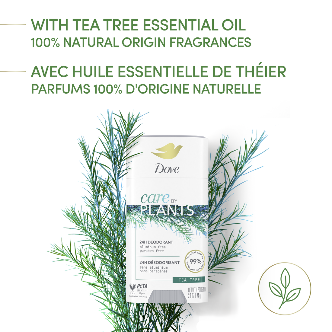 Dove Care by Plants Tea Tree Deodorant - The U Shop