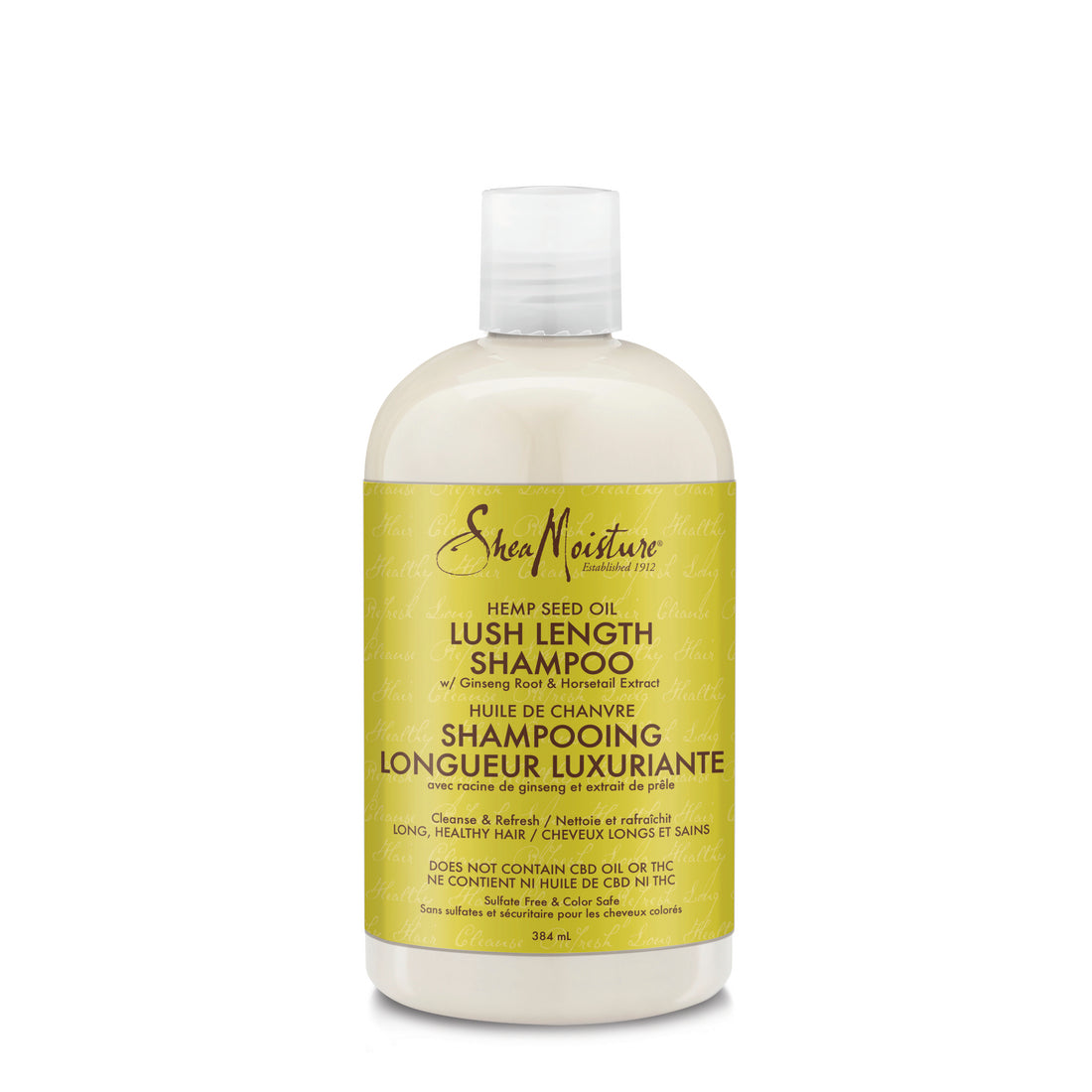 SheaMoisture Shampoing à l'huile de graines de cannabis sativa (chanvre) longueur luxuriante 384 ml