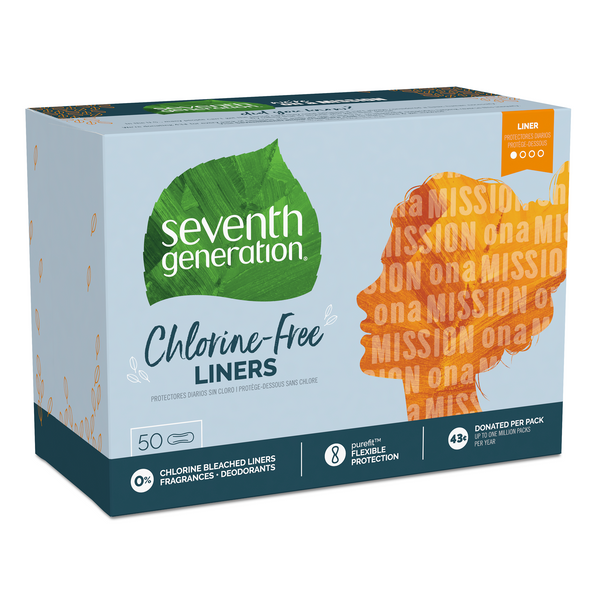 Seventh Generation® Feminine Hygiene Pantiliners for Sensitive Skin 50