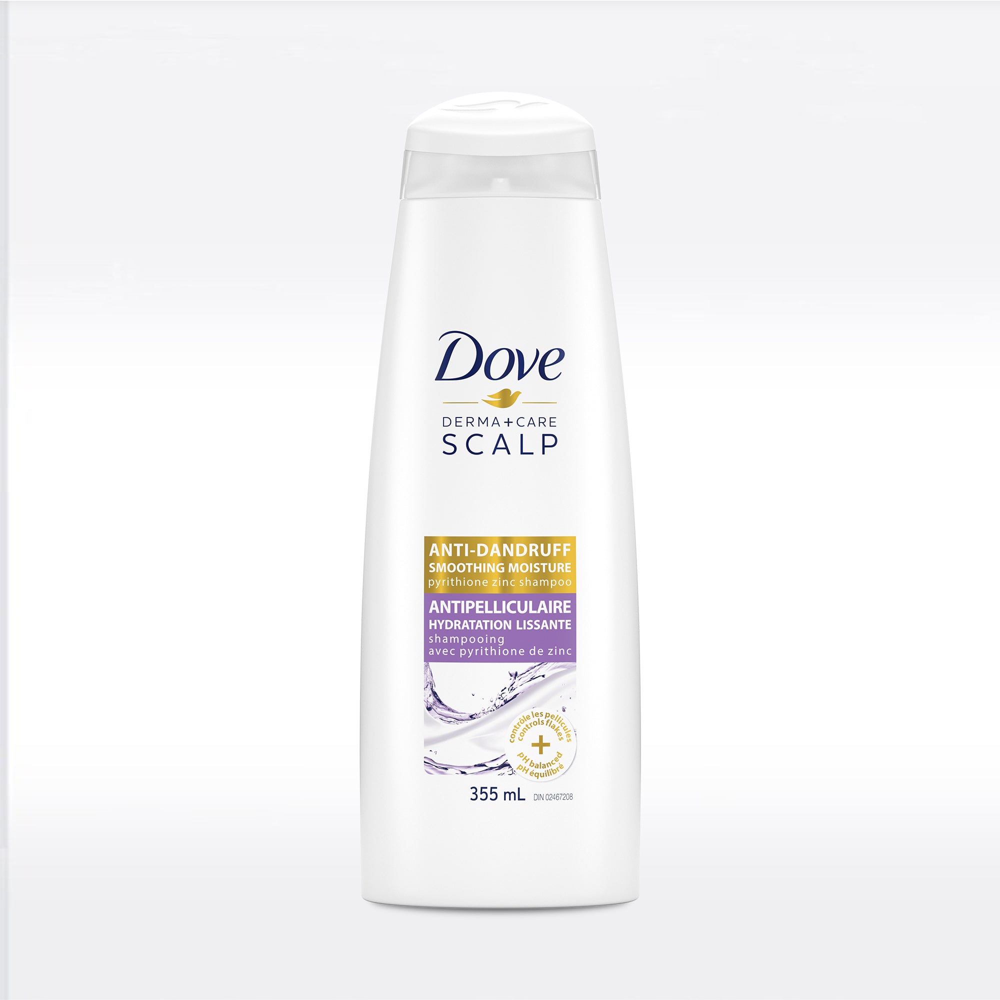 Dove Shampooing Hydratant Lissant Antipelliculaire 355 ml